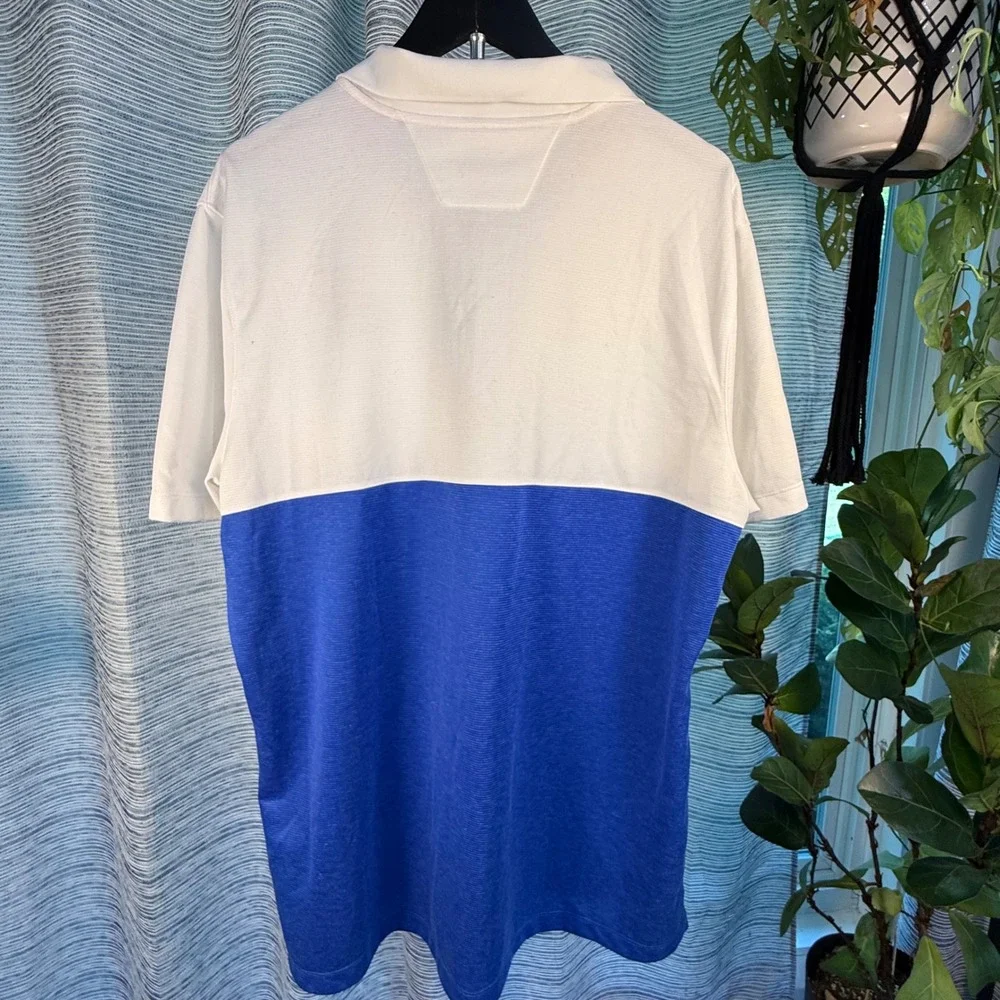 Jordan Florida Gators On-Field Polo Shirt Mens XL White Blue Colorblock Jumpman